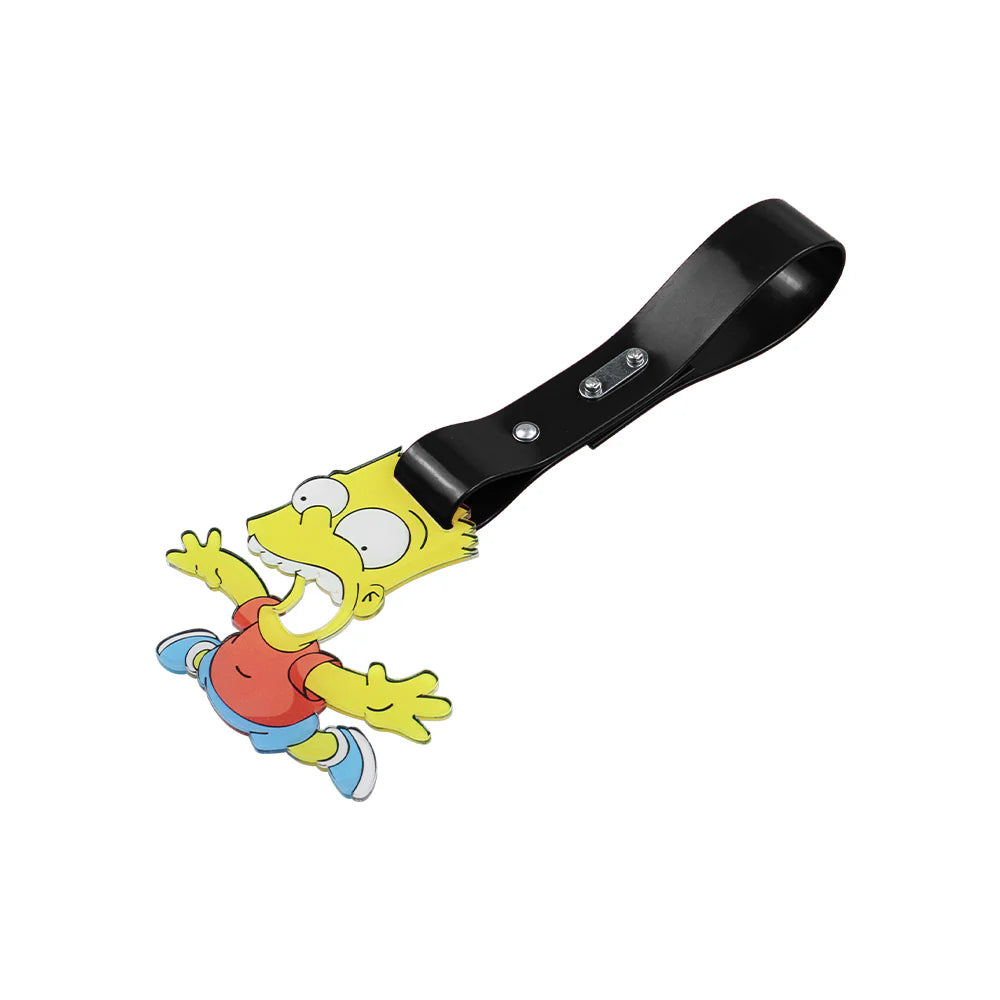 Bart Simpson JDM Tsurikawa Black PU Strap