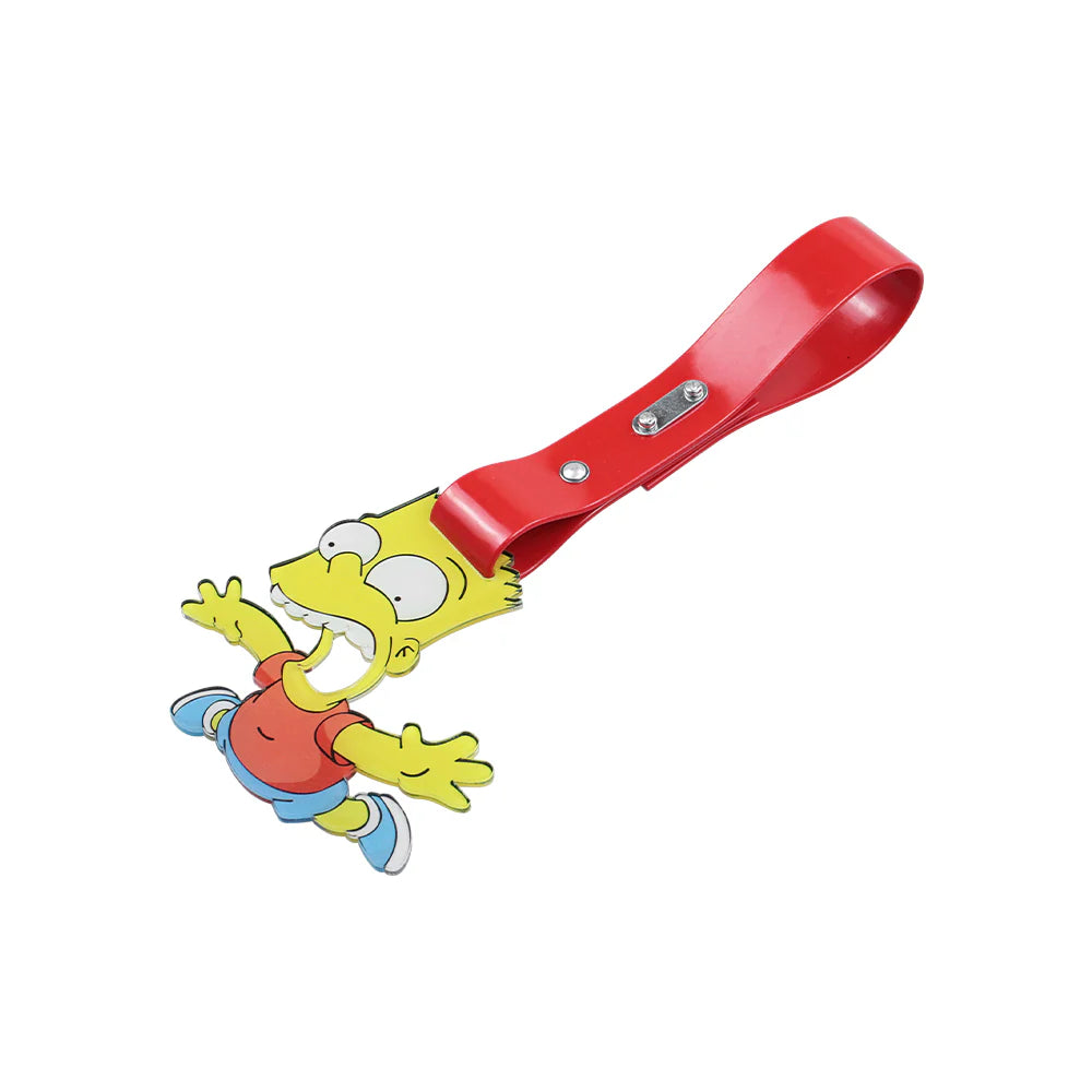 Bart Simpson JDM Tsurikawa Red PU Strap