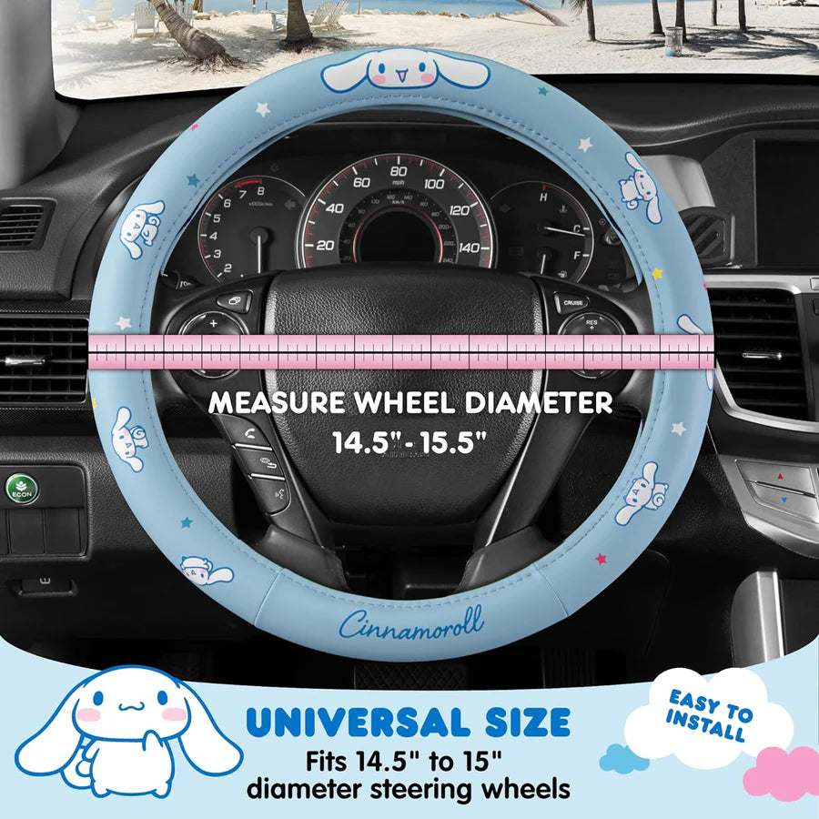 Sanrio Cinnamoroll Blue Steering Wheel Cover