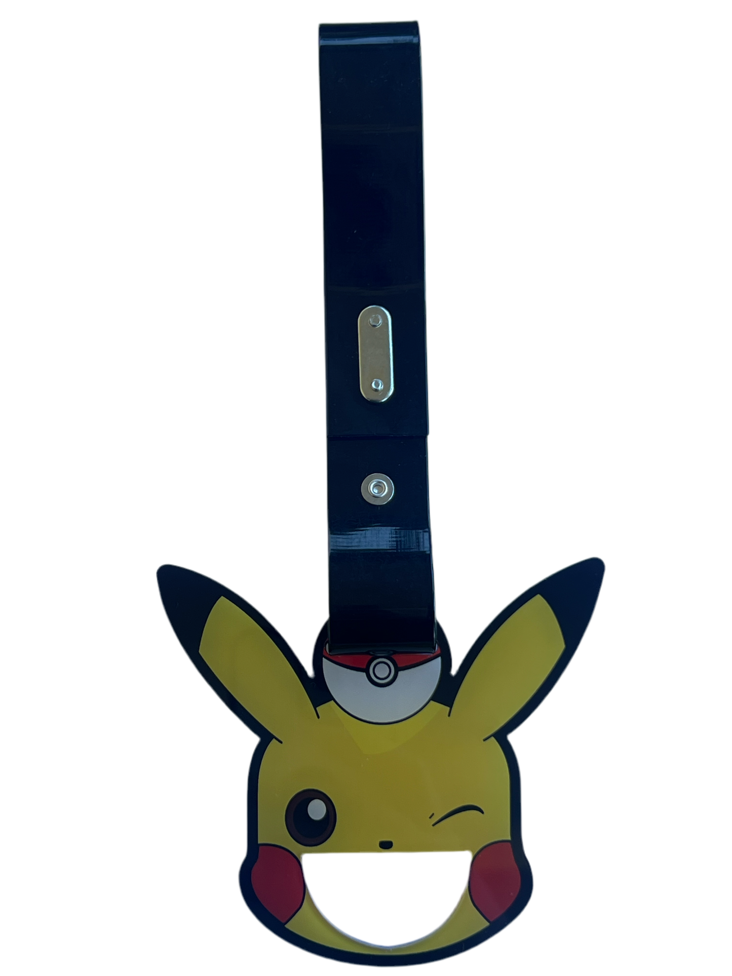 Pickachu Tsurikawa Black PU Black Strap