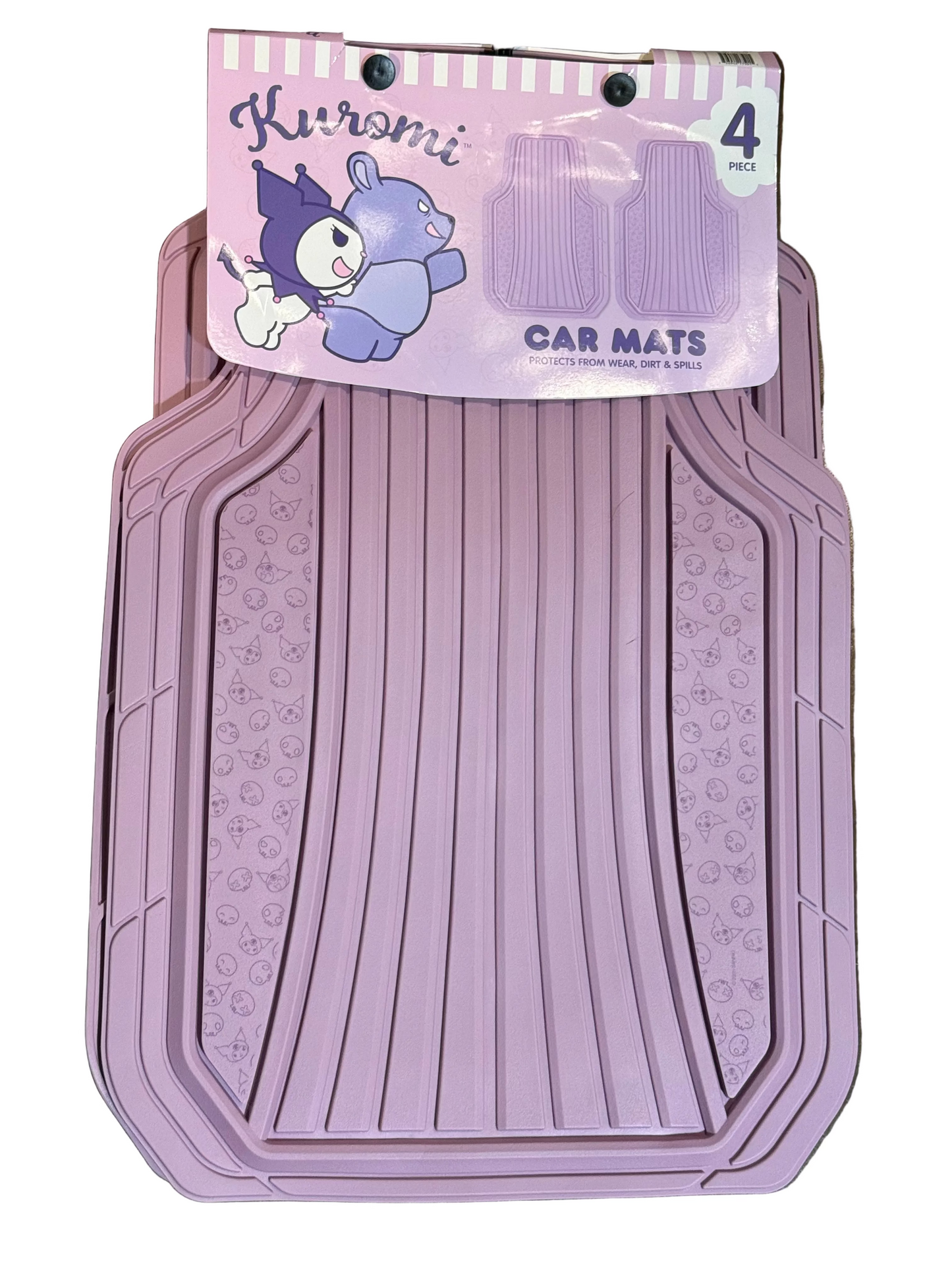 Kuromi 4PC Lilac Rubber Floor Mats