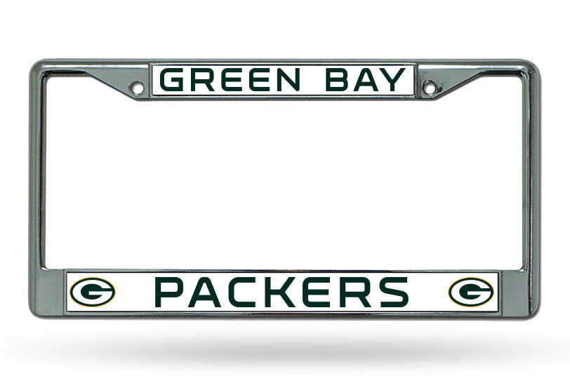 Green Bay Packers White License Plate Frame