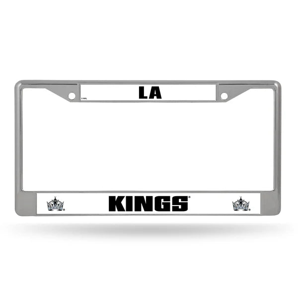LA Kings White License Plate Frame