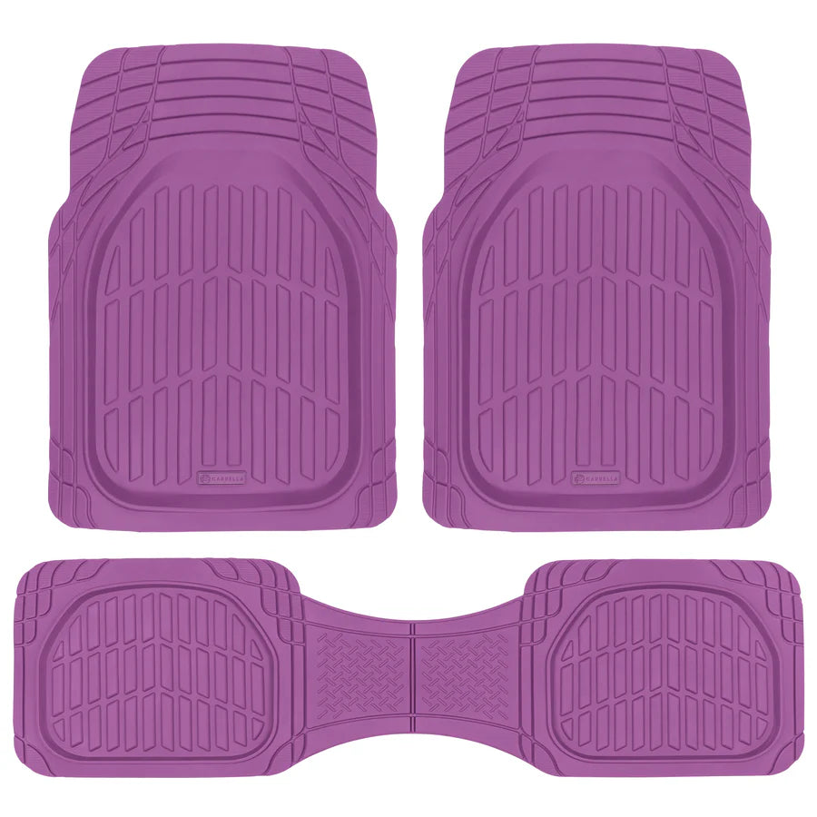 3pc Purple Universal Floor Mats