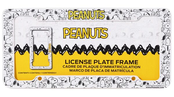 Peanuts Snoopy License Plate Frame