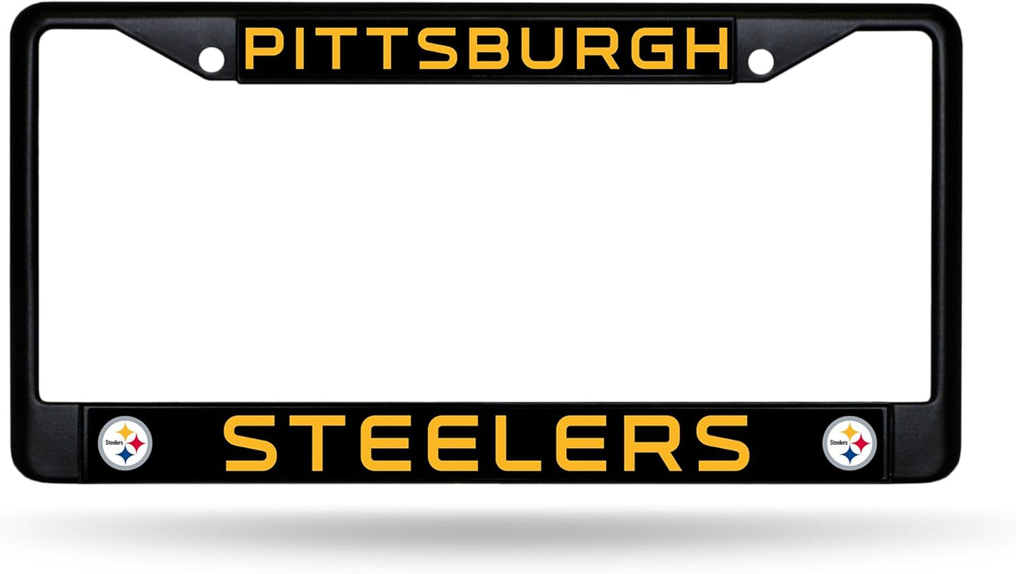 Steelers Black License Plate Frame
