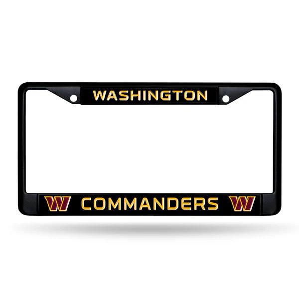 Washington Commanders Black License Plate Frame