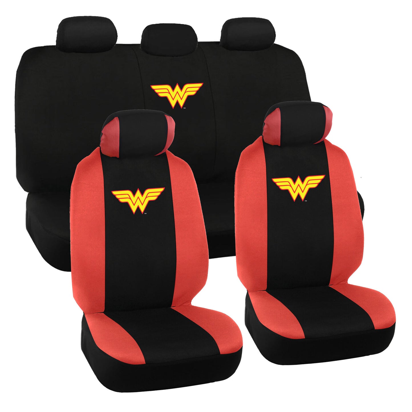 9PC Seat Covers Wonder Woman