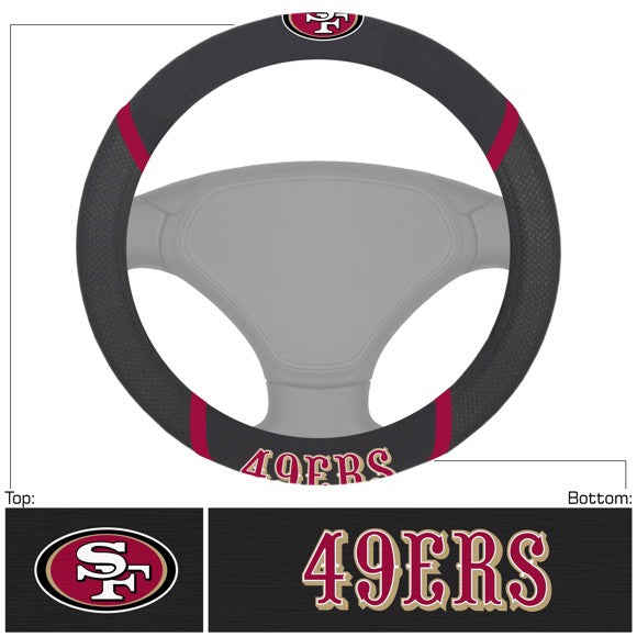 NFL San Fransisco 49ers Mesh Steering Wheel Cover