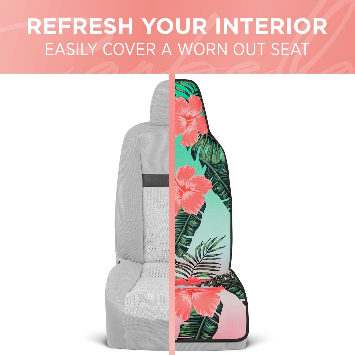 Hawaiian Flower Seat Cover