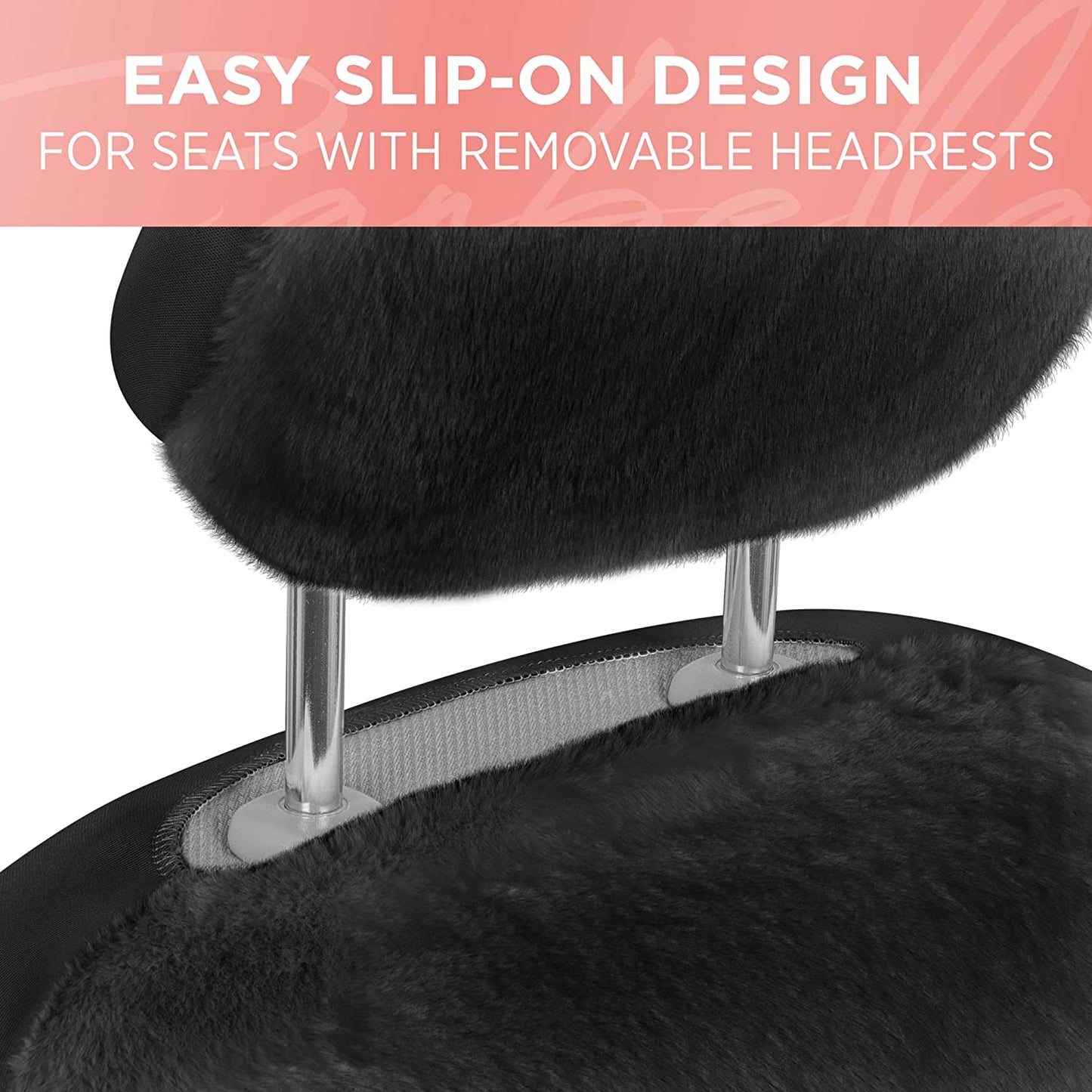 Faux Fur Black Seat Covers