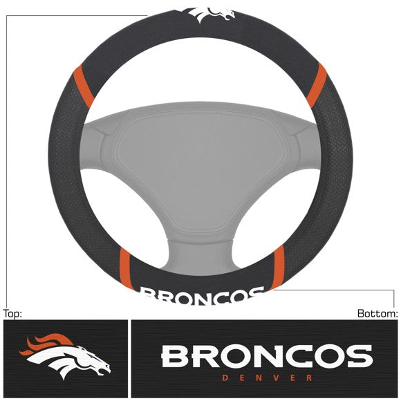NFL Denver Broncos Mesh Steering Wheel Cover