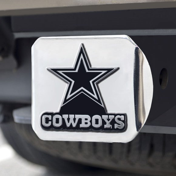NFL Dallas Cowboys Hitch Cover -Chrome/ Black
