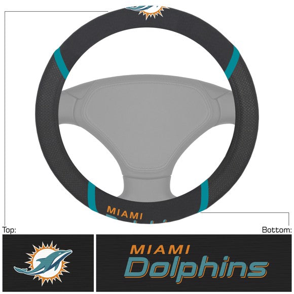 NFL Miami Dolphins Mesh Steering Wheel Cover