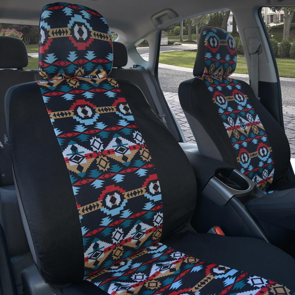 2pc Front Inca Cuzco Sideless Seat Covers