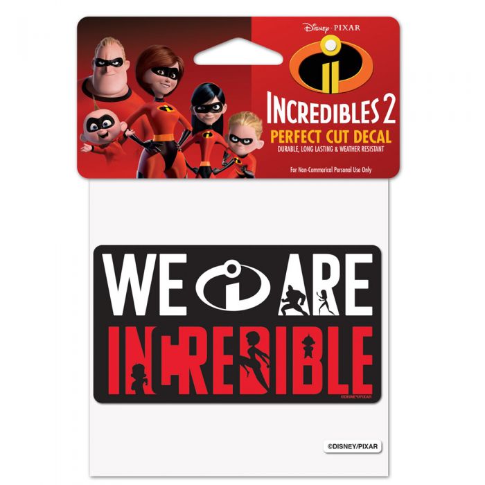 Disney Incredibles Decal 4"x4"