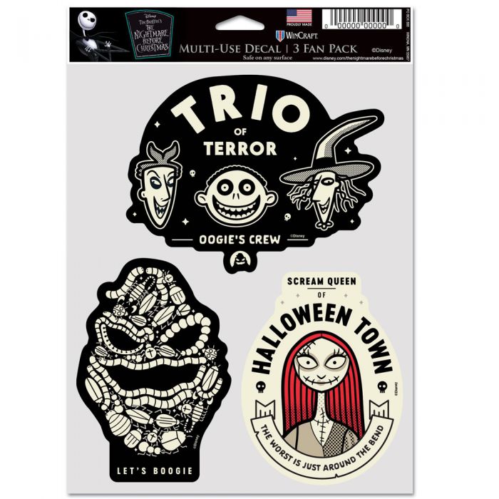 Disney Nightmare Before Christmas 3 Pack Decals