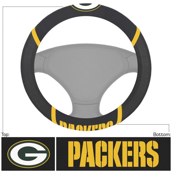 NFL Green Bay Packers Mesh Steering Wheel Cover