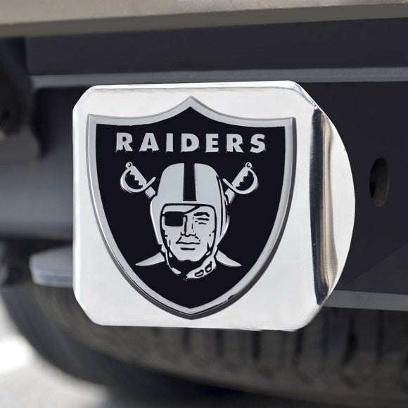 NFL Las Vegas Raiders Hitch Cover - Chrome