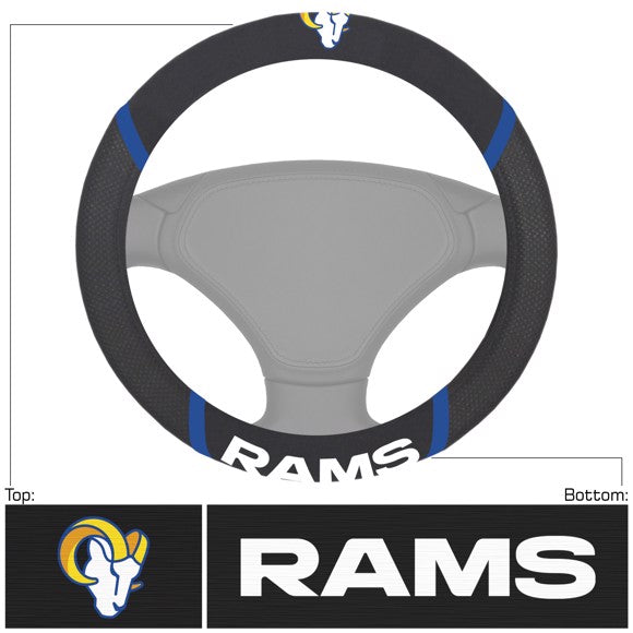 NFL Los Angeles Rams Mesh Steering Wheel Cover