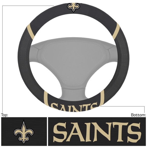 NFL New Orleans Saints Mesh Steering Wheel Cover