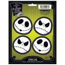 Jack Skellington Faces Decals