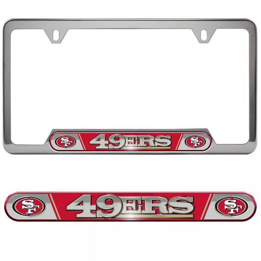 49ers Embossed License Plate Frame