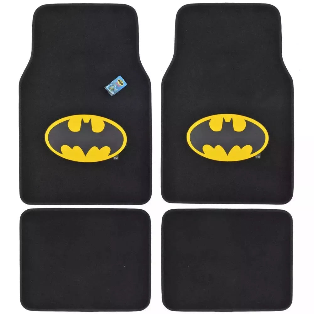 Batman 4pc Carpet Floor Mats