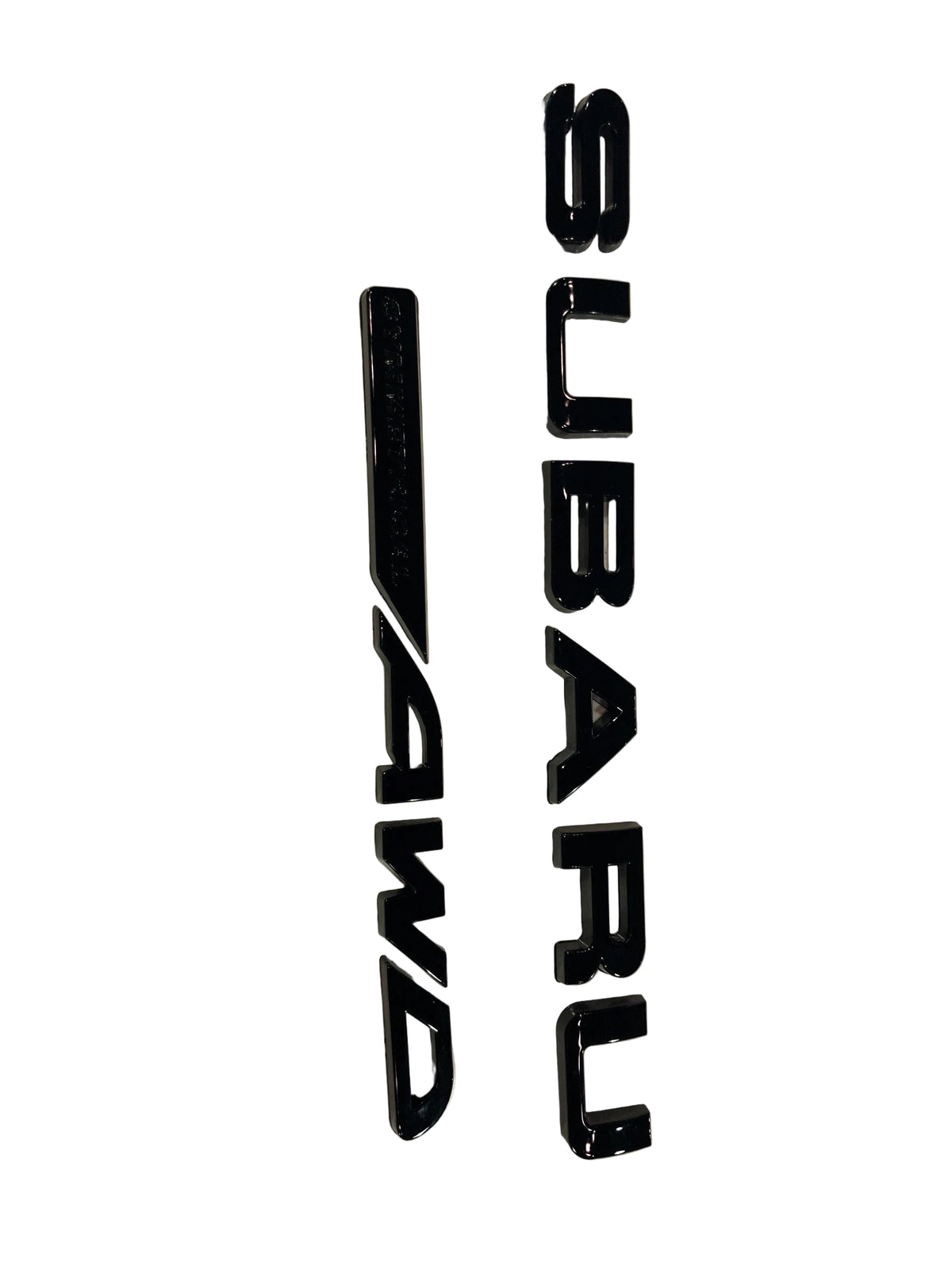 Subaru AWD Glossy Black Emblem