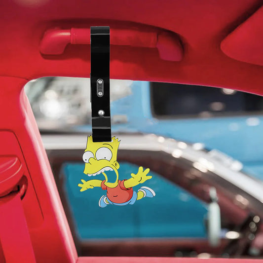 Bart Simpson JDM Tsurikawa Black PU Strap