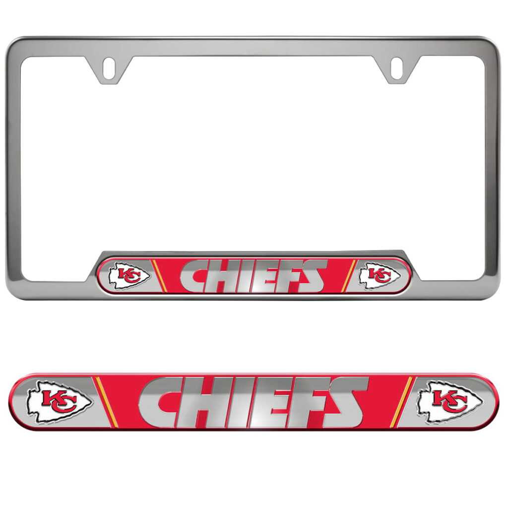 Kansas City Chiefs Embossed License Plate Frame