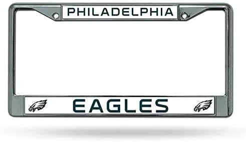 Eagles White License Plate Frame