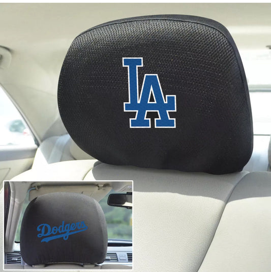 MLB Los Angels Dodgers Mesh Headrest Covers