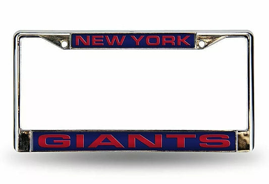 Giants Laser Chrome License Plate Frame