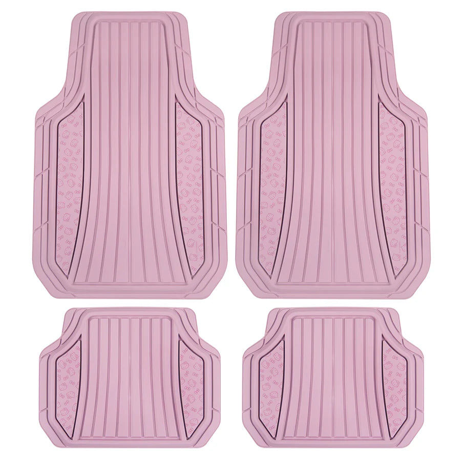 Hello Kitty 4PC Pink Rubber Floor Mats