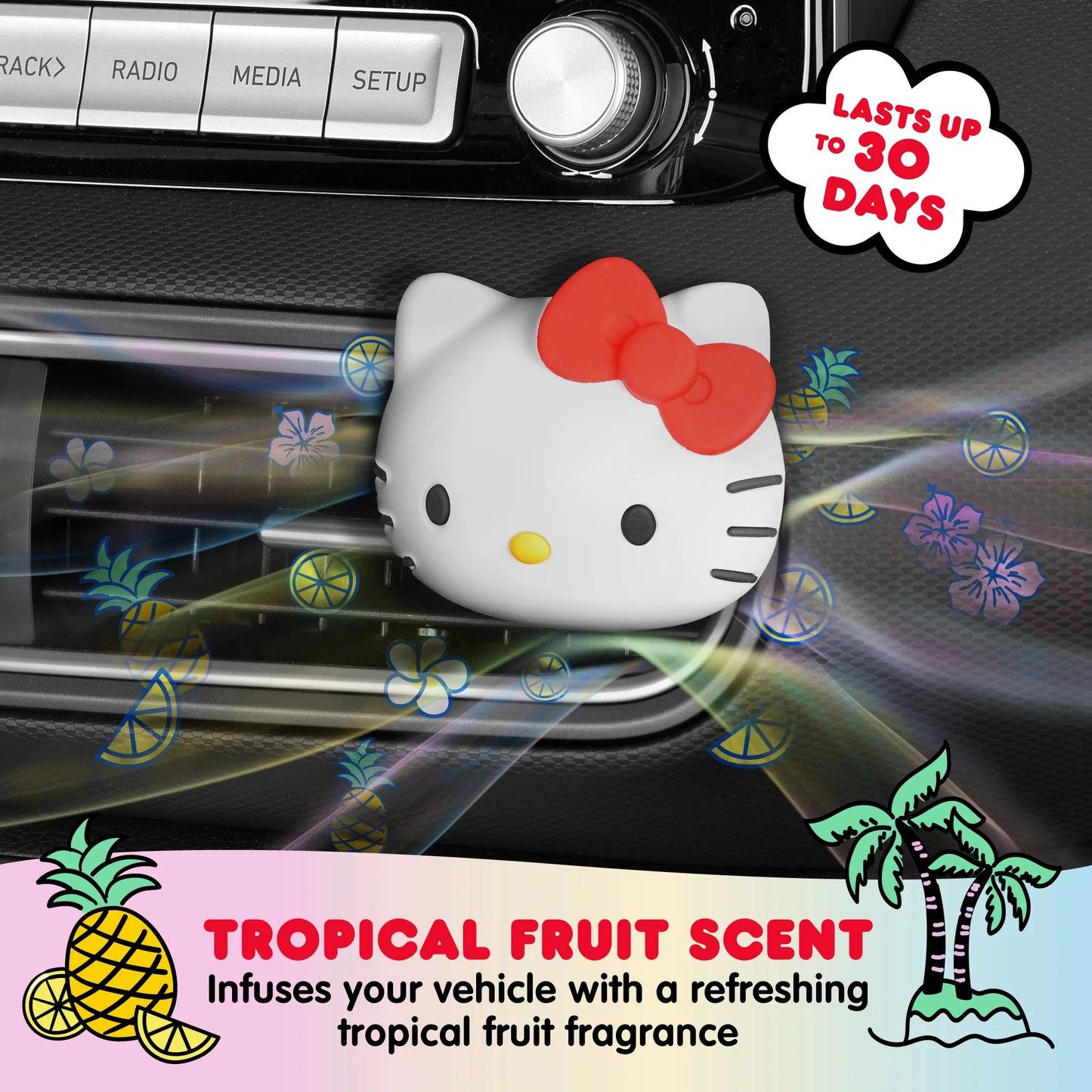Hello Kitty Freshener Tropical Fruit
