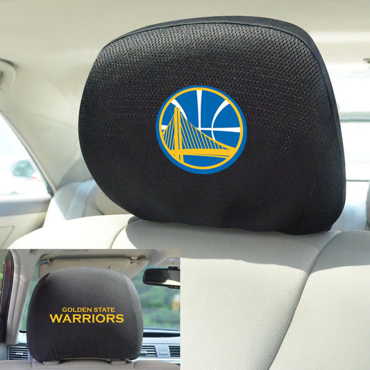 NBA Golden State Warriors Mesh Headrest Covers