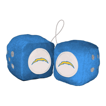 NFL Los Angeles Chargers Fuzzy Dice