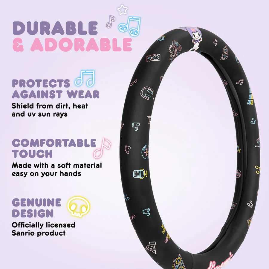 Kuromi Steering Wheel Cover