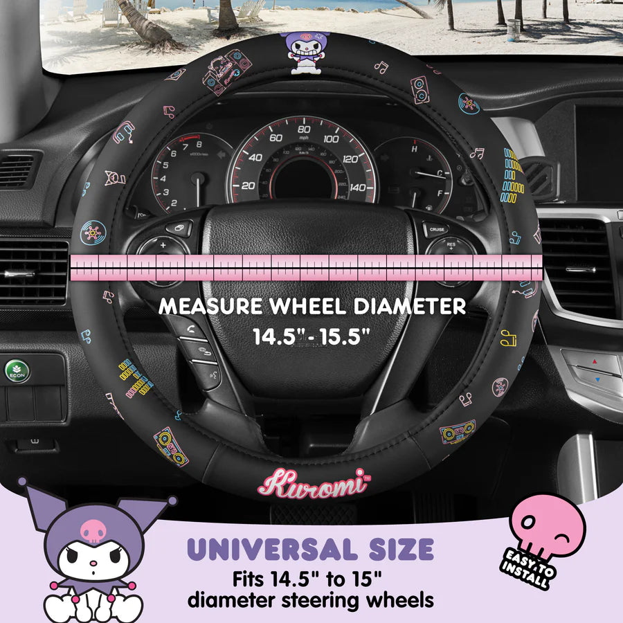 Kuromi Steering Wheel Cover