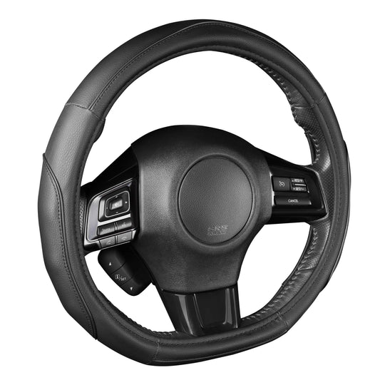 Steering Wheel Cover D Shape Wheel Black 14.5-15"