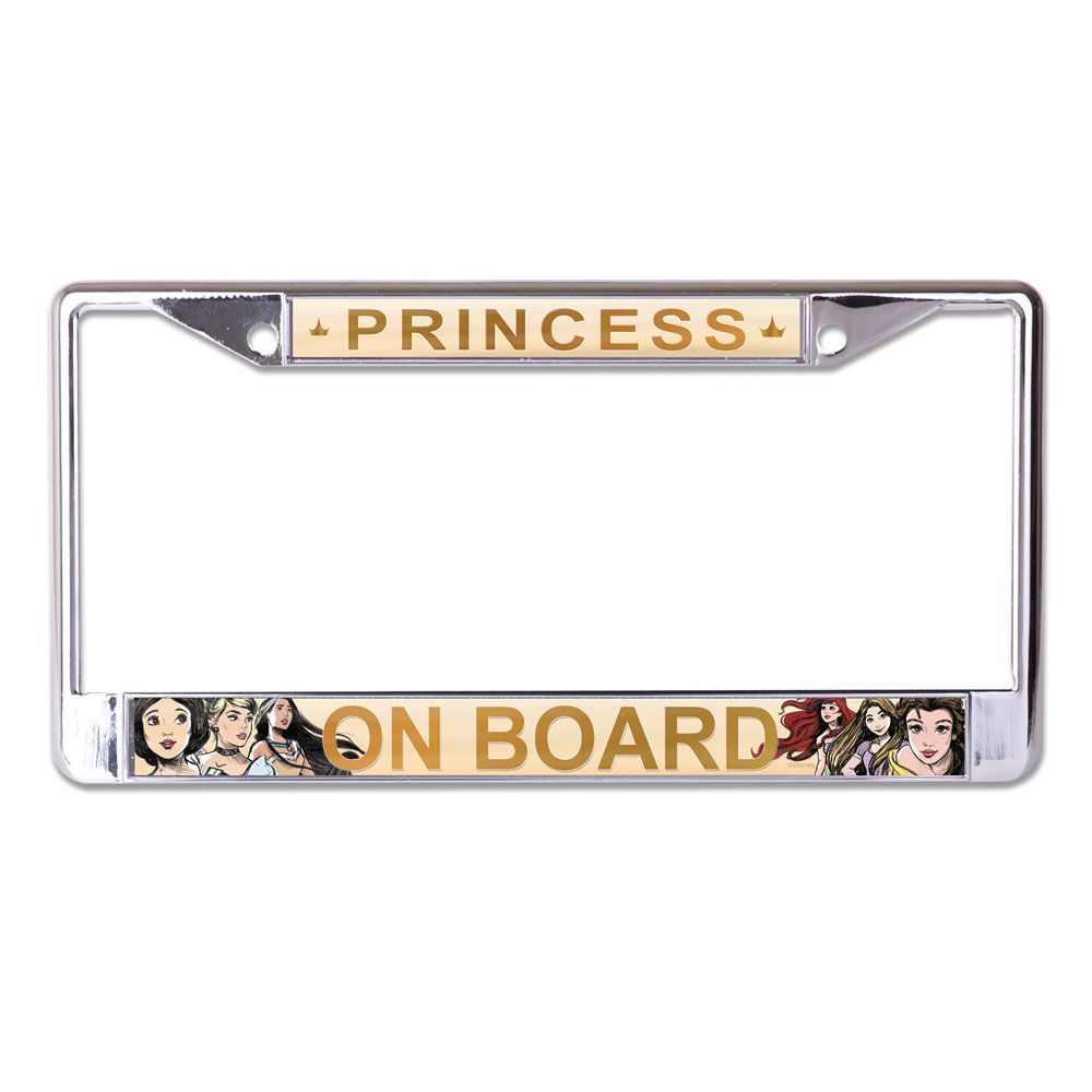 Princess On Board License Plate Frame