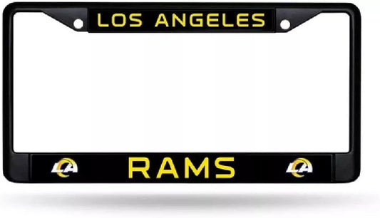 Rams Black License Plate Frame