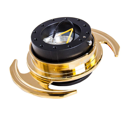 NRG 3.0 Quick Release Black with Chrome Gold SRK-650BK-CG