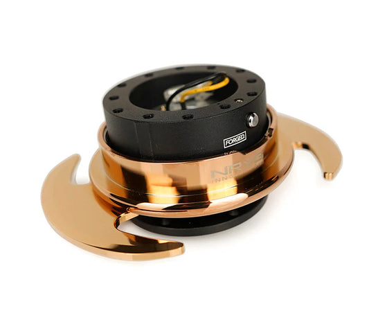 NRG 3.0 Quick Release Black with Chrome Rose Gold SRK-650BK-CRG