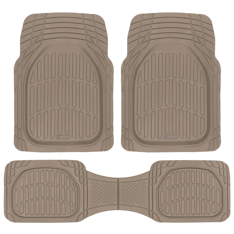 3pc Beige Universal Floor Mats
