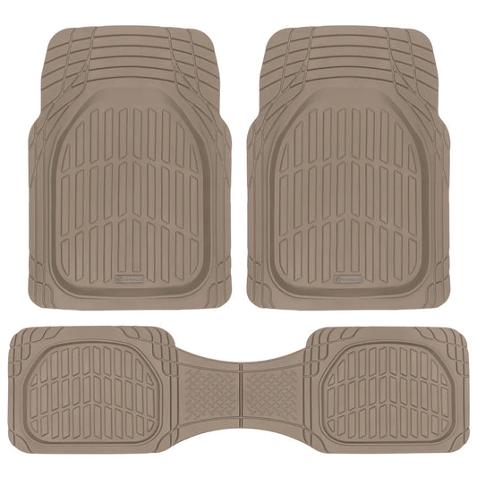 3pc Beige Universal Floor Mats