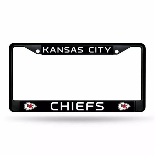 Kansas City Chiefs Black License Plate Frame