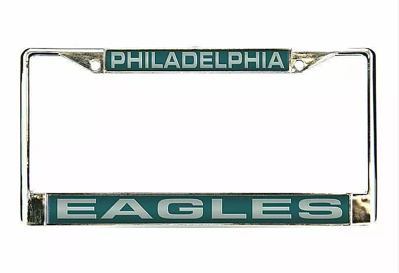 Eagles Laser Chrome License Plate Frame