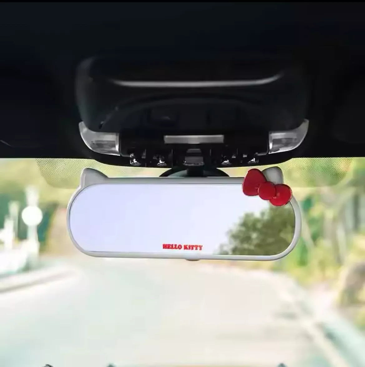 Hello Kitty Rear View Mirror White